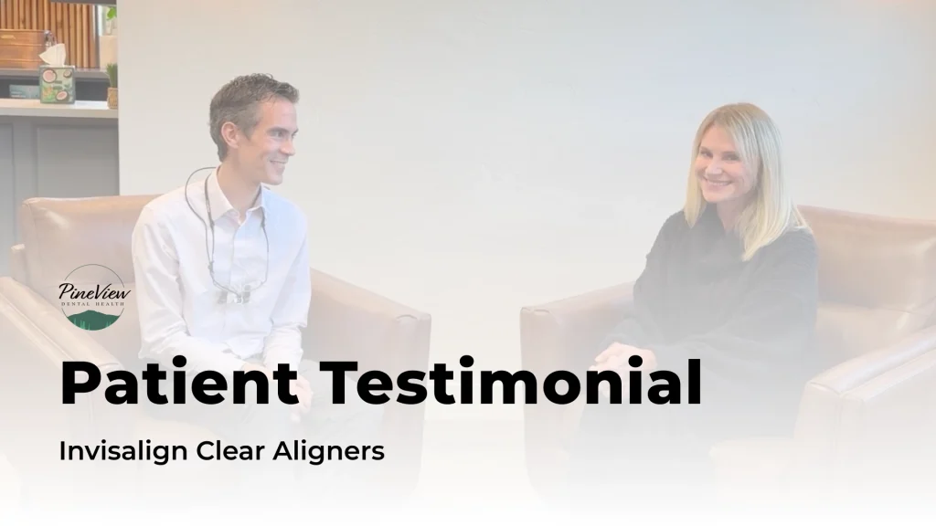 Thumbnail for an Invisalign patient testimonial video with Dr. Mike George in Park City, UT